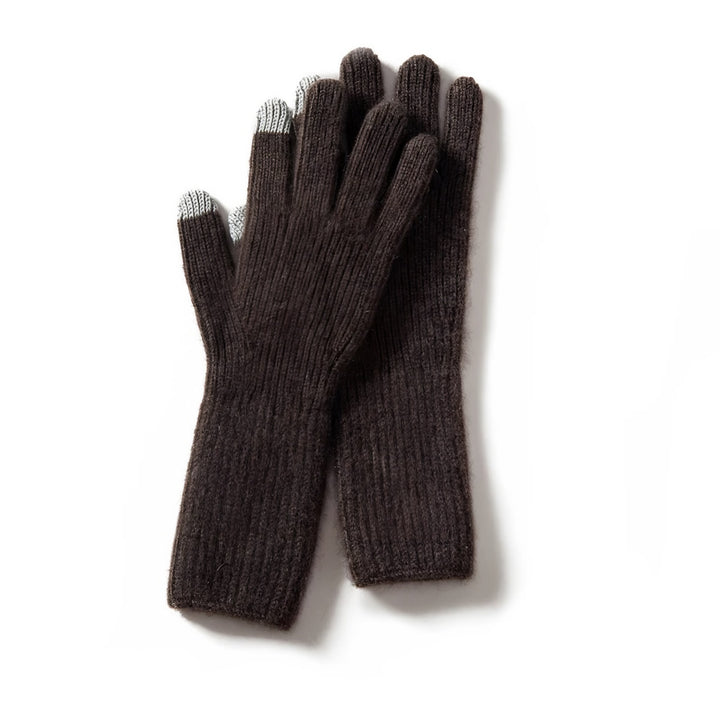 Linnea ribbed knit warm winter gloves — image 3
