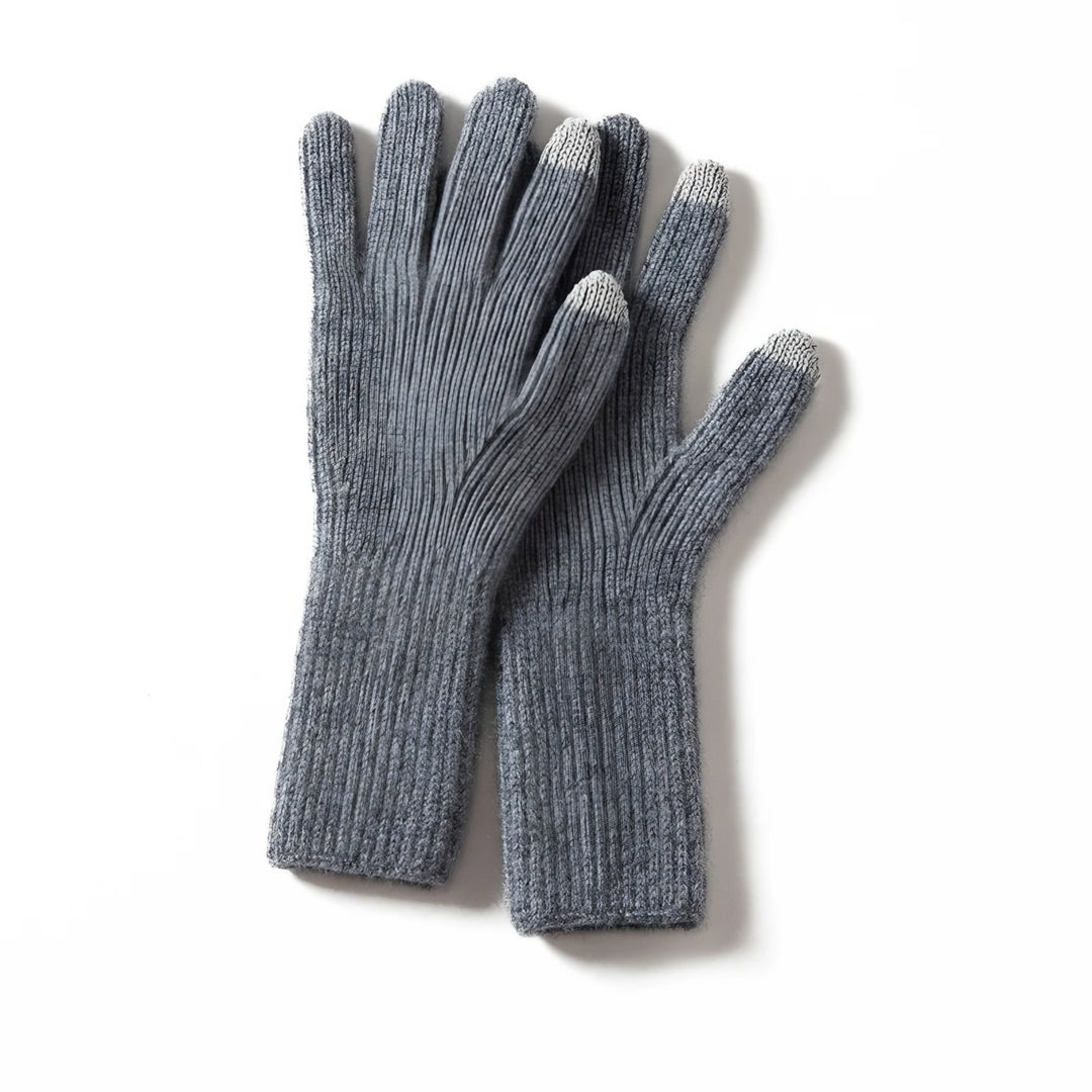 Linnea ribbed knit warm winter gloves — image 4