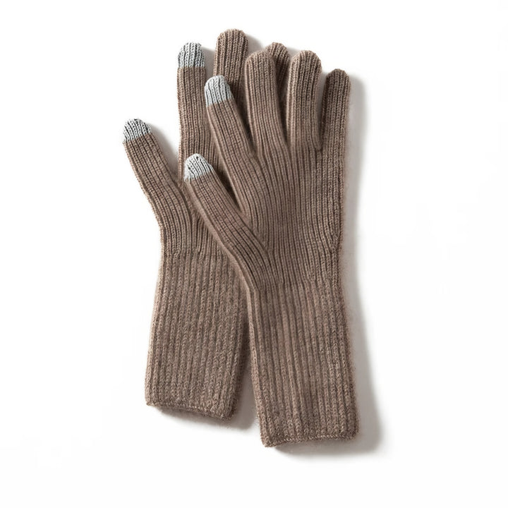 Linnea ribbed knit warm winter gloves — image 6