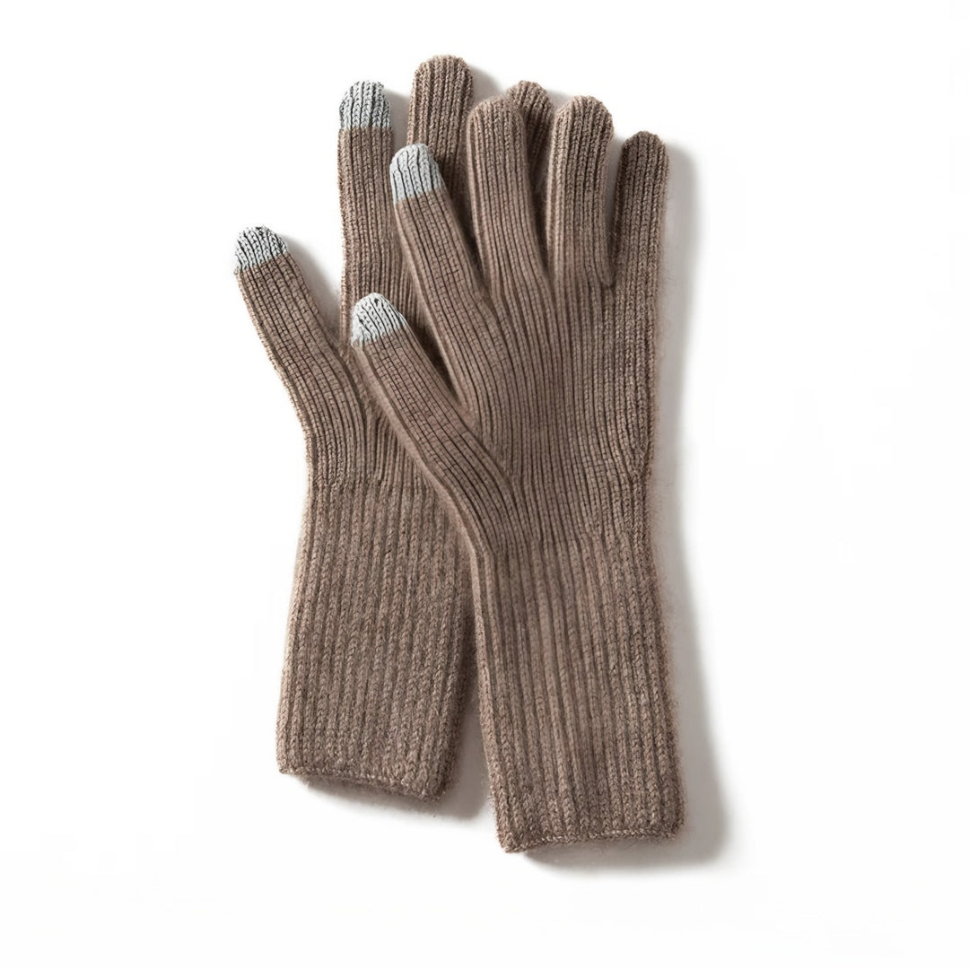 Linnea ribbed knit warm winter gloves — image 12