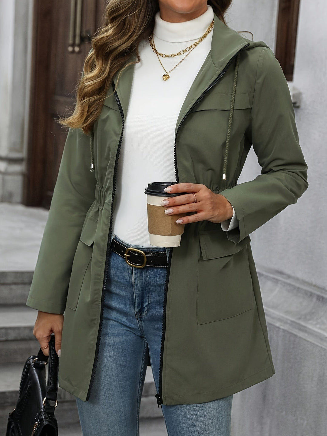 Lucy zip up hooded anorak jacket — image 3