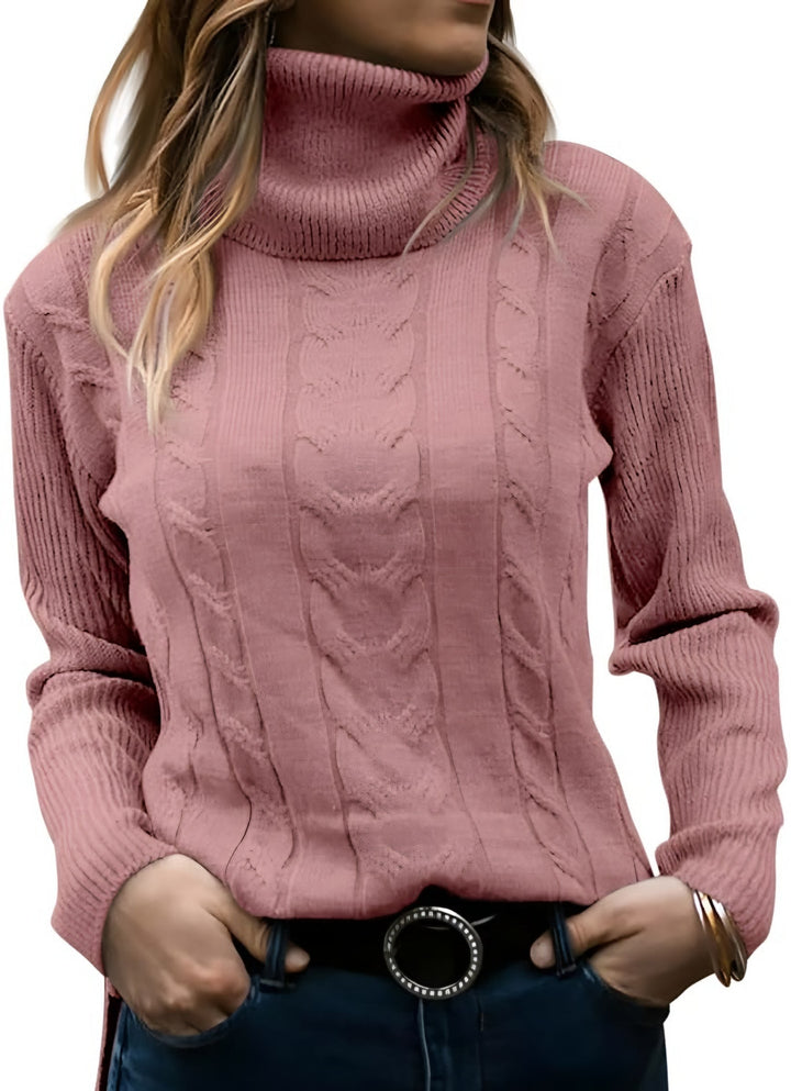 Madison turtleneck cable knit sweater — image 7