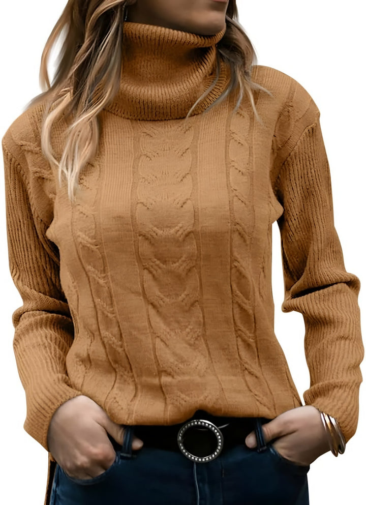 Madison turtleneck cable knit sweater — image 10