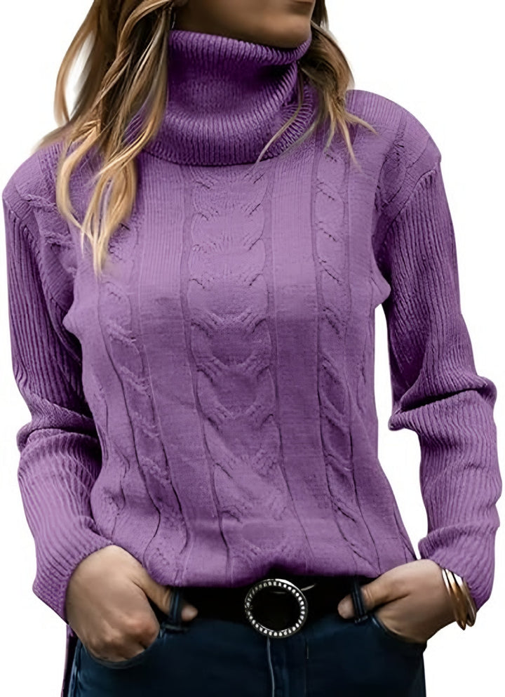 Madison turtleneck cable knit sweater — image 11