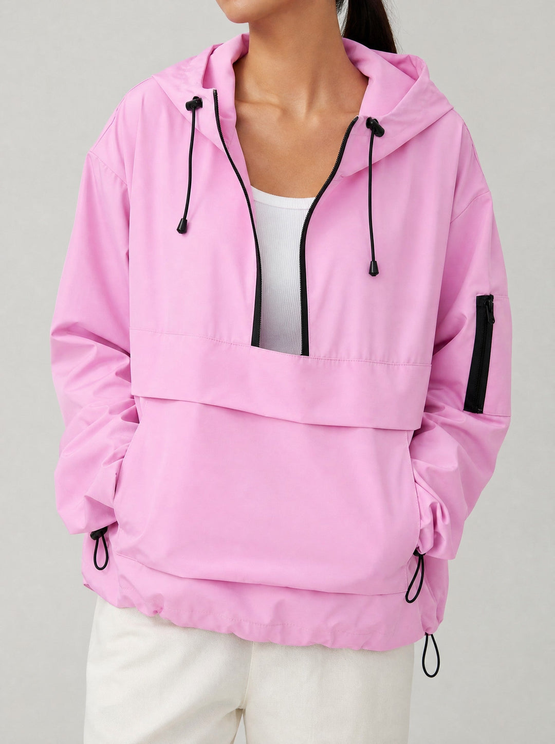 Hooded Windproof Rain Jacket for Women