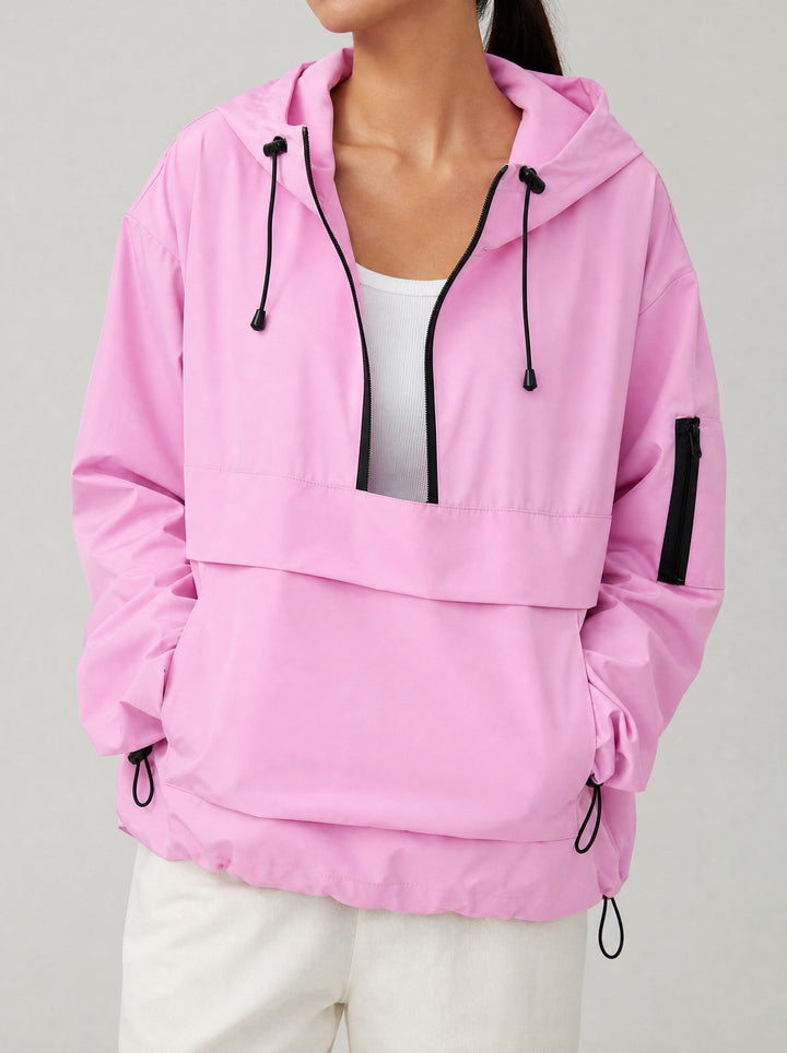 Hooded Windproof Rain Jacket for Women