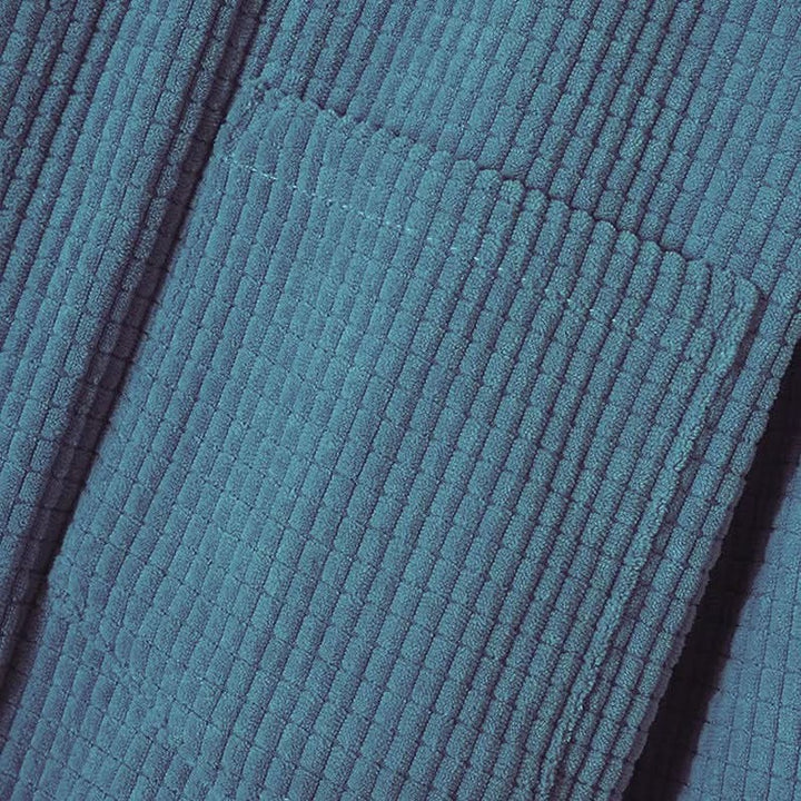 Corduroy Hoodie with Button Front for Women