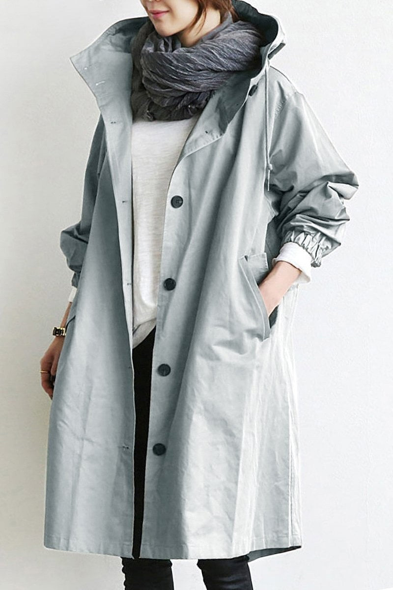 Michelle — Waterproof Hooded Trench Coat, StyleTruly