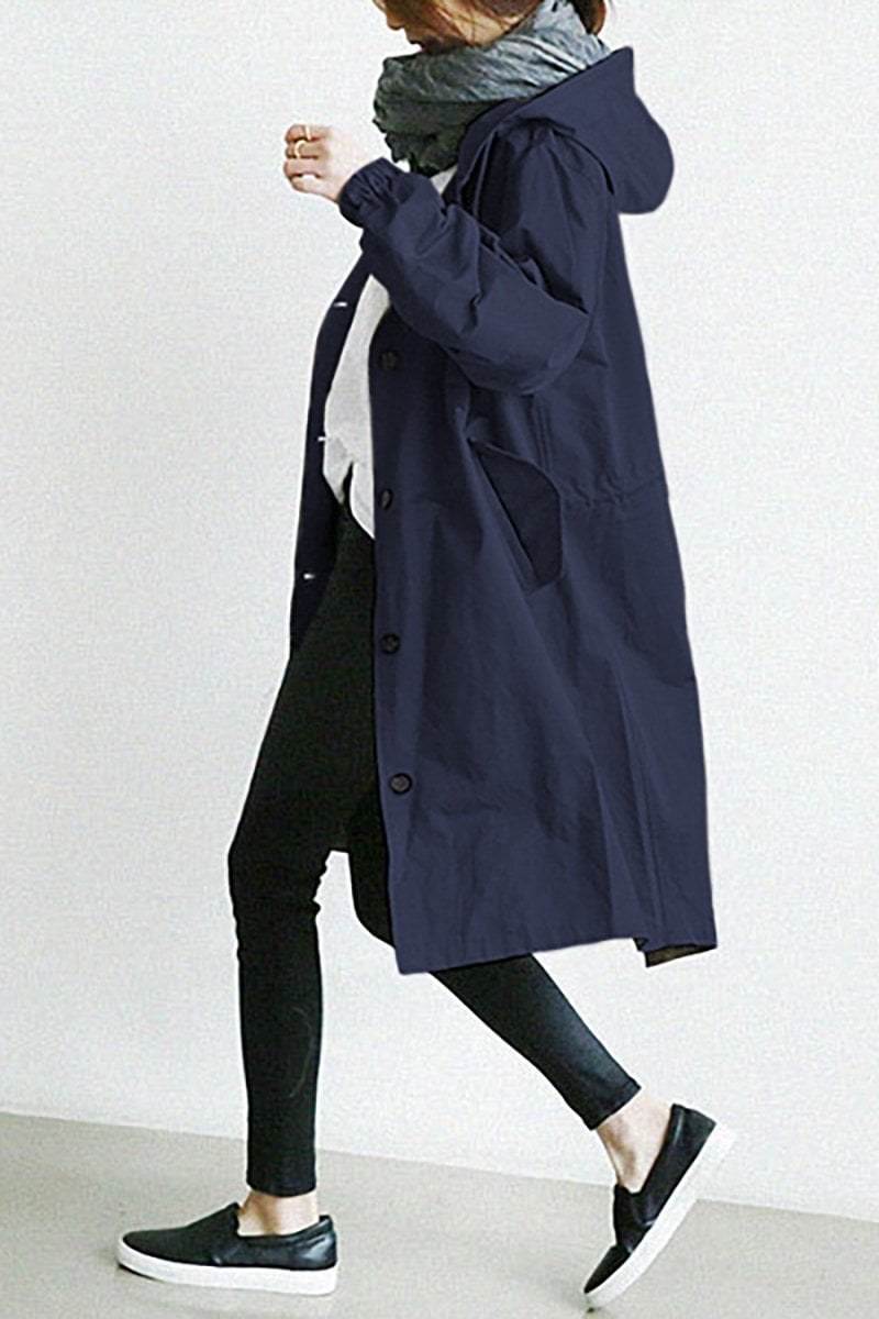 Michelle — Waterproof Hooded Trench Coat (4), StyleTruly