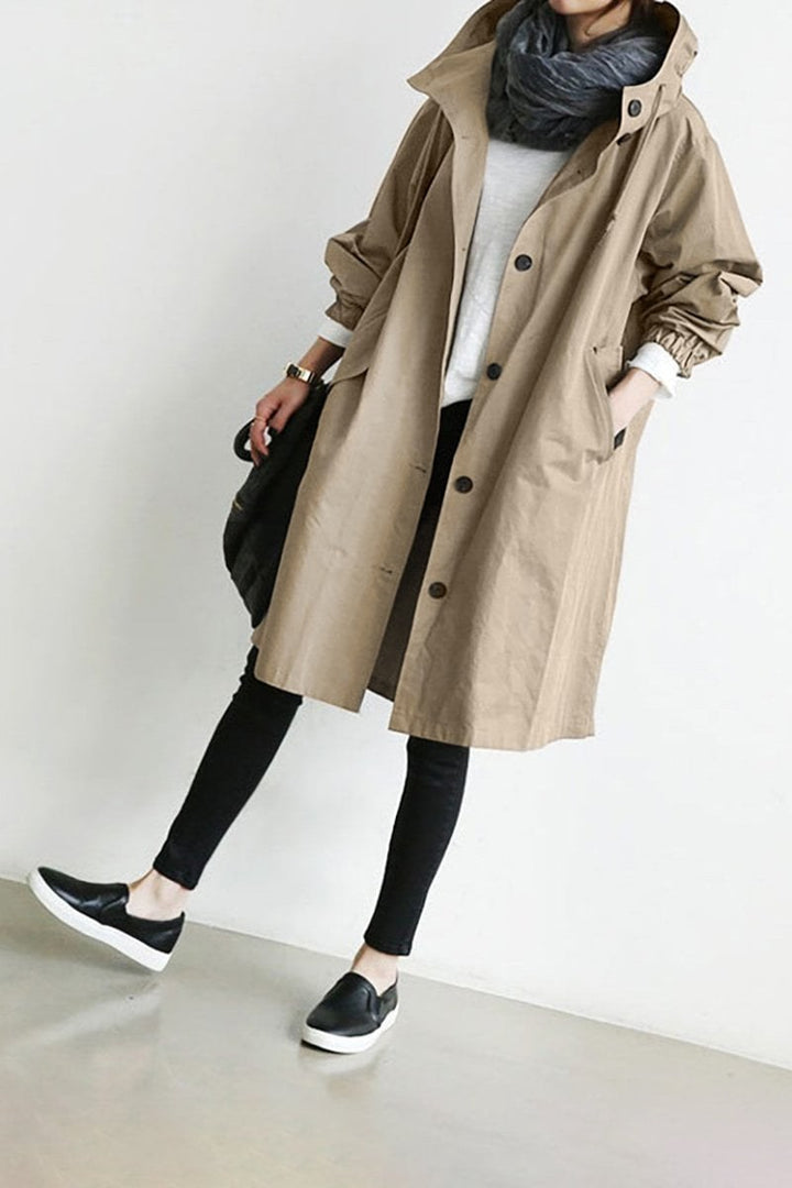 Michelle — Waterproof Hooded Trench Coat (5), StyleTruly