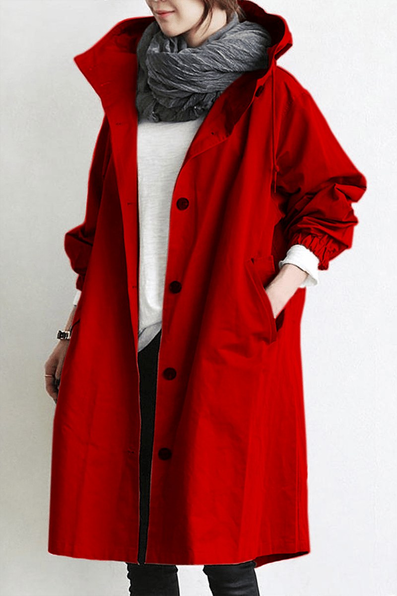 Michelle — Waterproof Hooded Trench Coat (6), StyleTruly