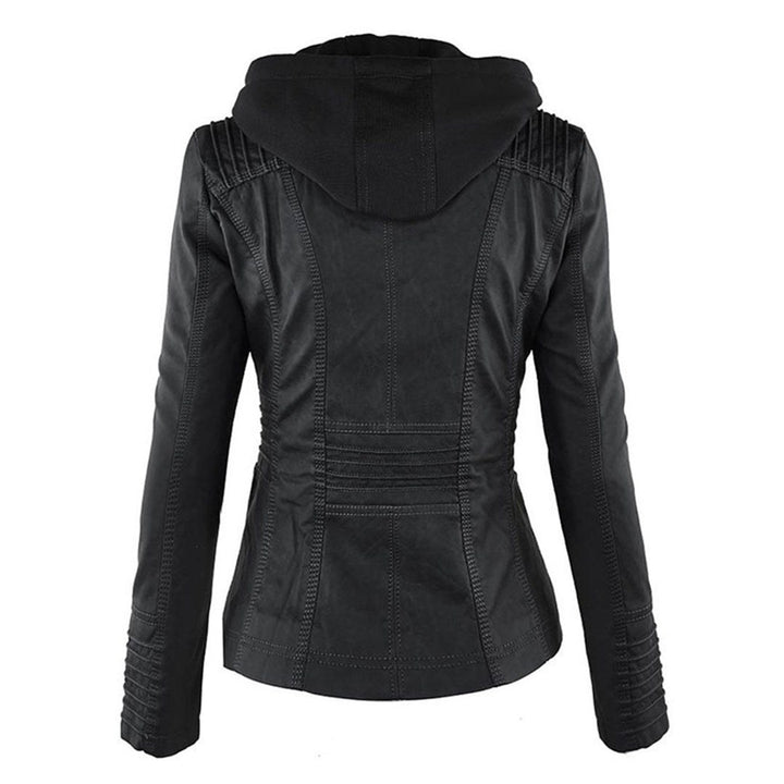 Molly hooded faux leather jacket — image 6