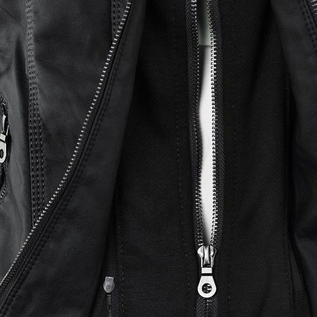 Molly hooded faux leather jacket — image 12
