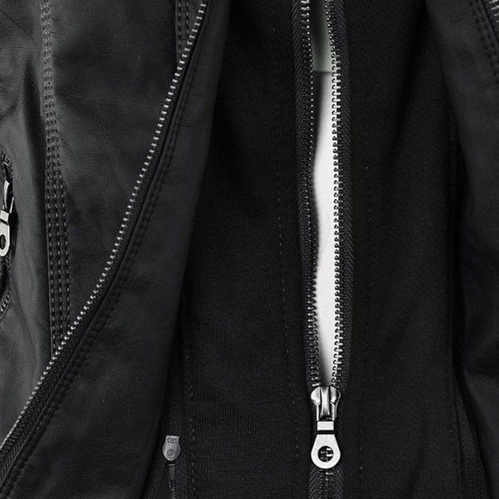 Molly hooded faux leather jacket — image 12