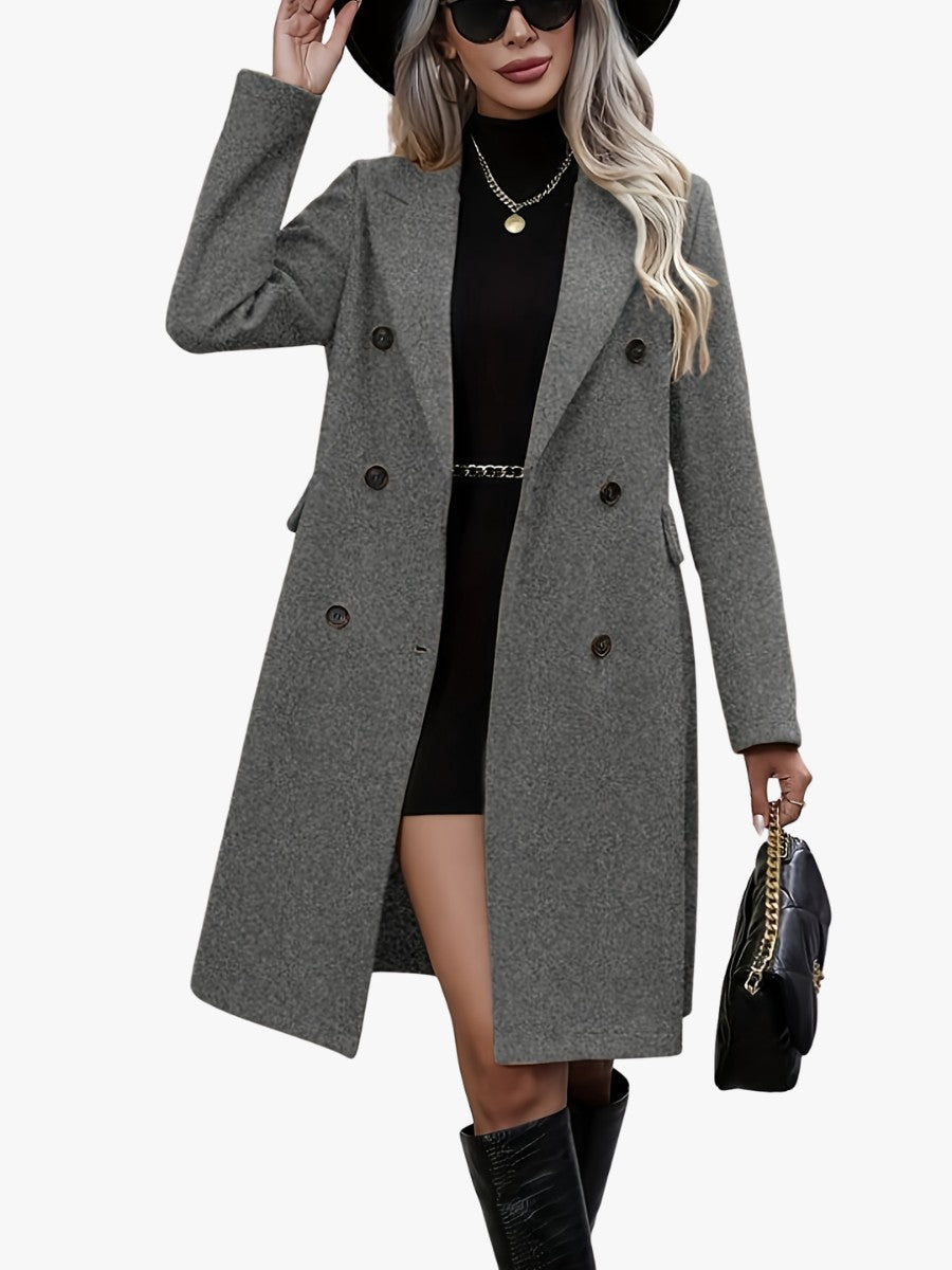 Natalie double breasted long coat — image 3