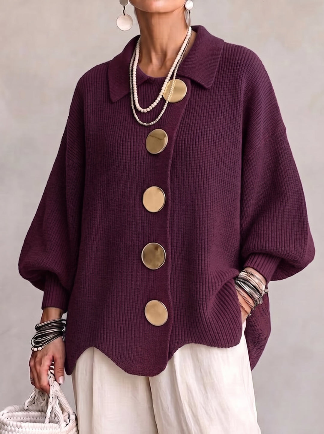 Olympe — Cozy Chunky Oversized Cardigan for Women (3), StyleTruly