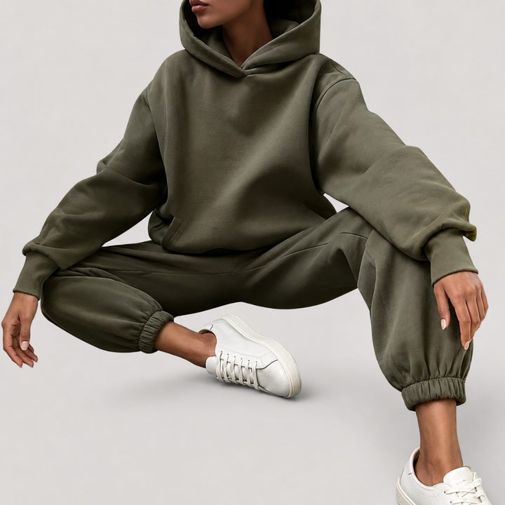 Relaxed Hoodie and Jogger Matching Set