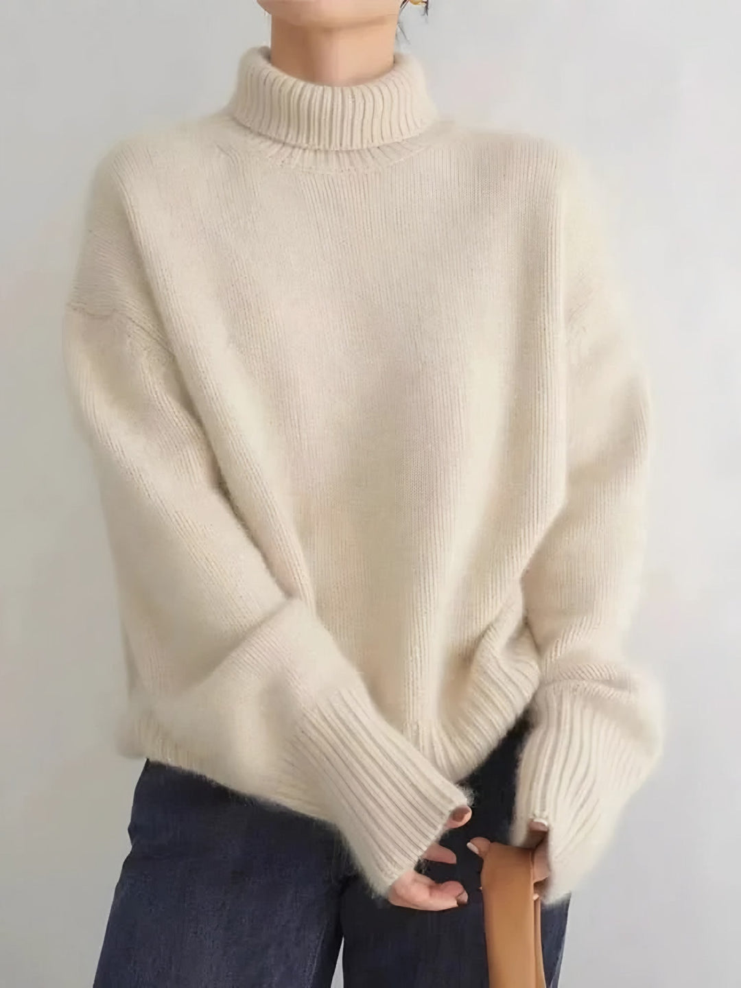Peyton high neck cashmere sweater — image 4