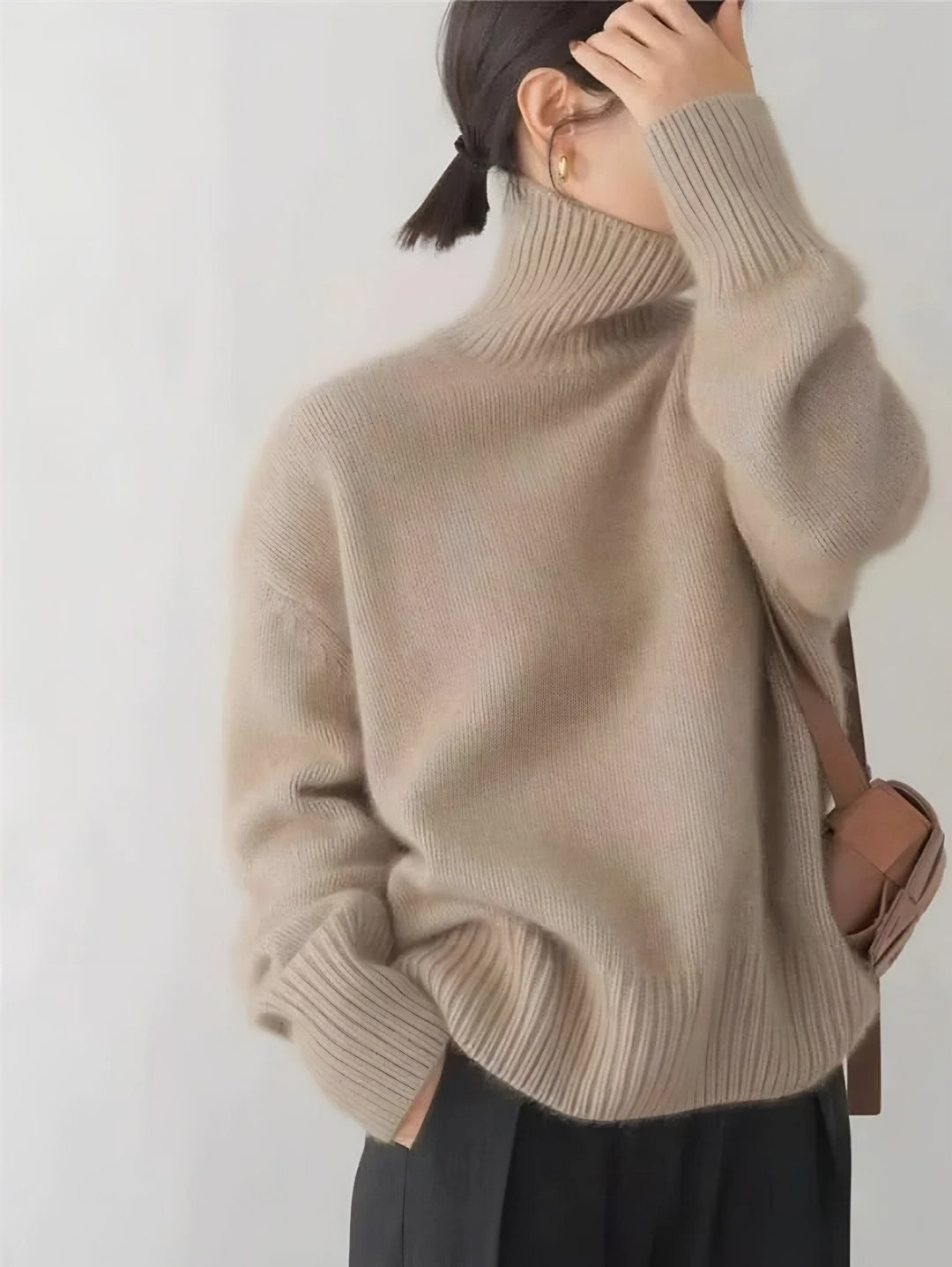 Peyton high neck cashmere sweater — image 6