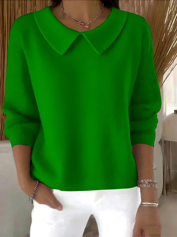 Presley relaxed collared knit sweater — image 1
