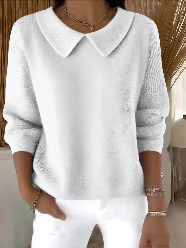 Presley relaxed collared knit sweater — image 3