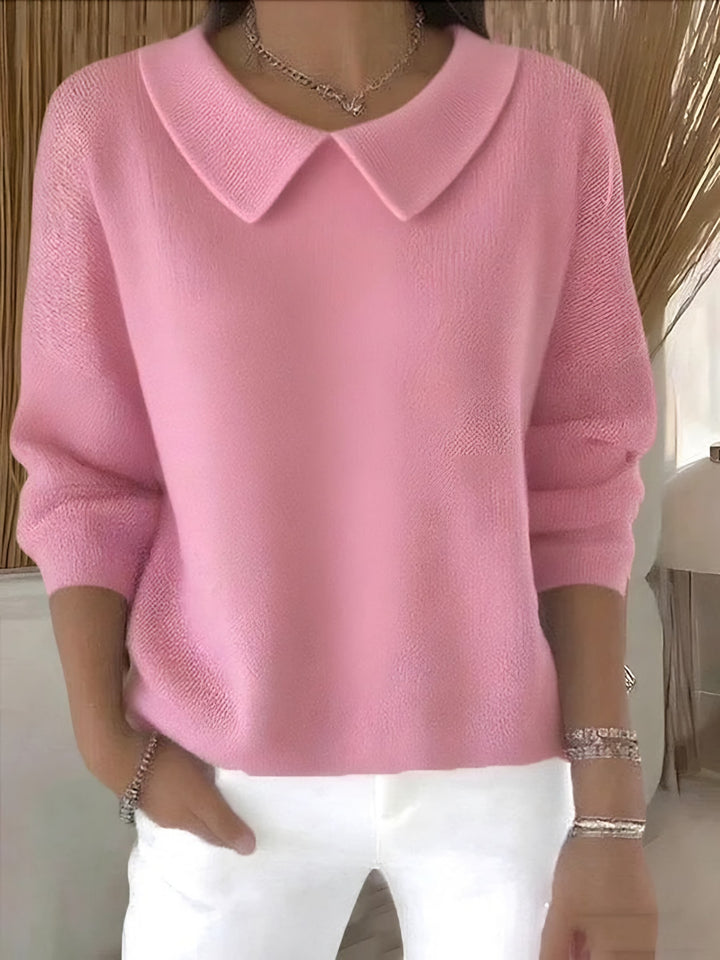 Presley relaxed collared knit sweater — image 5