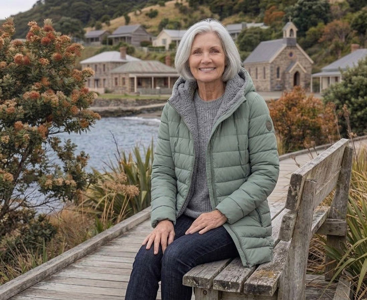 Iseline — Quilted A Line Winter Coat for Women
