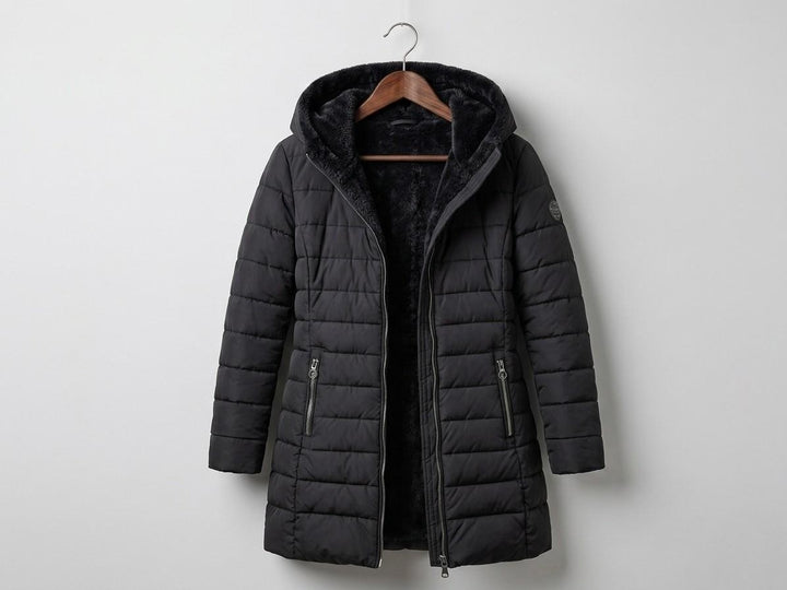 Iseline — Quilted A Line Winter Coat for Women