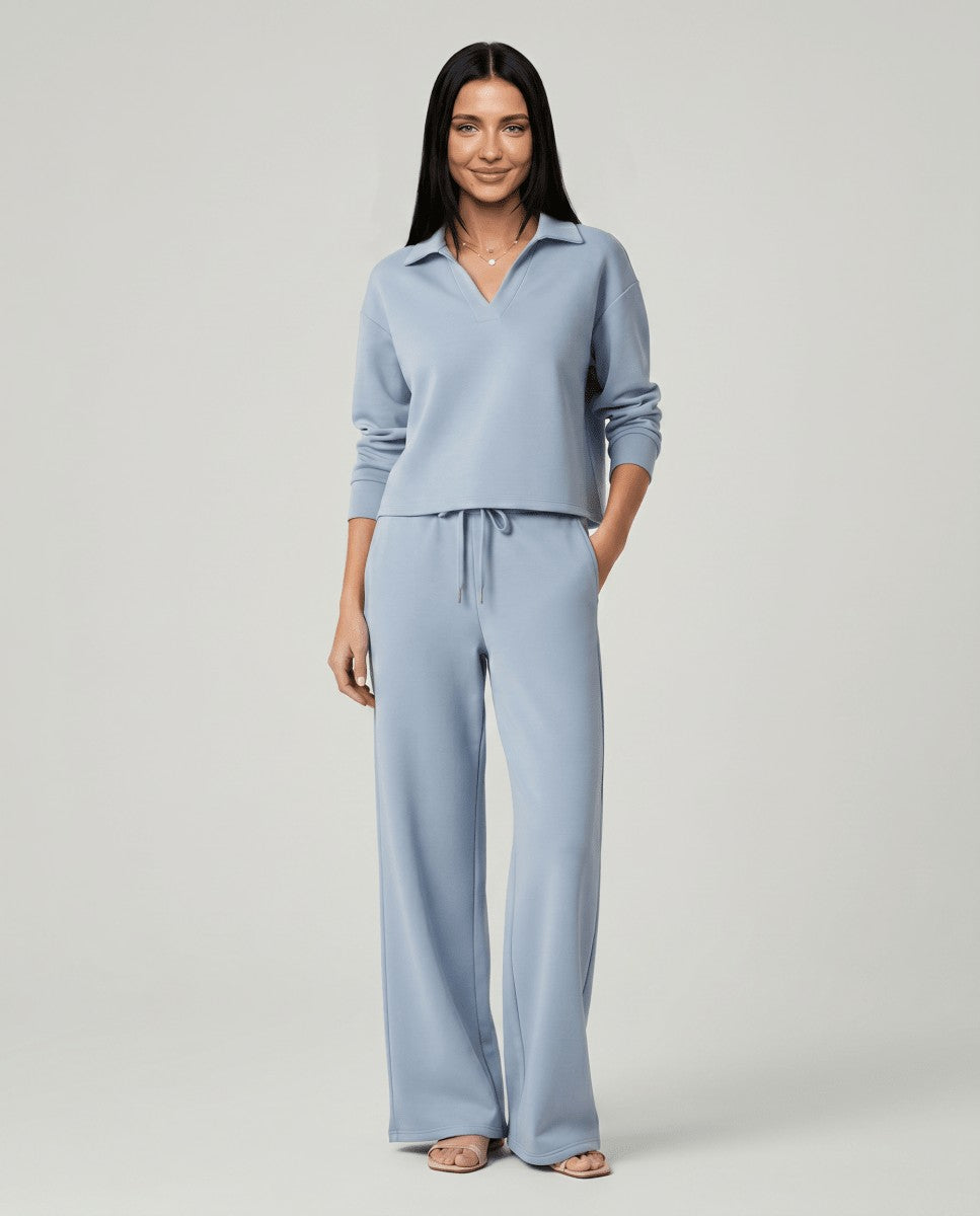 Emmeline — Relaxed Wide Leg Lounge Set for Women