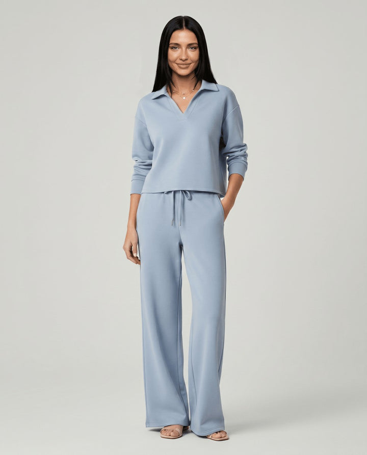 Emmeline — Relaxed Wide Leg Lounge Set for Women