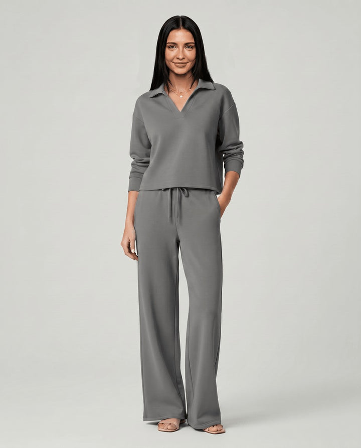 Emmeline — Relaxed Wide Leg Lounge Set for Women