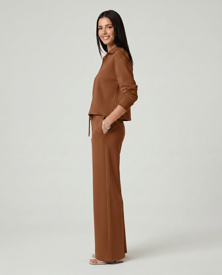 Emmeline — Relaxed Wide Leg Lounge Set for Women