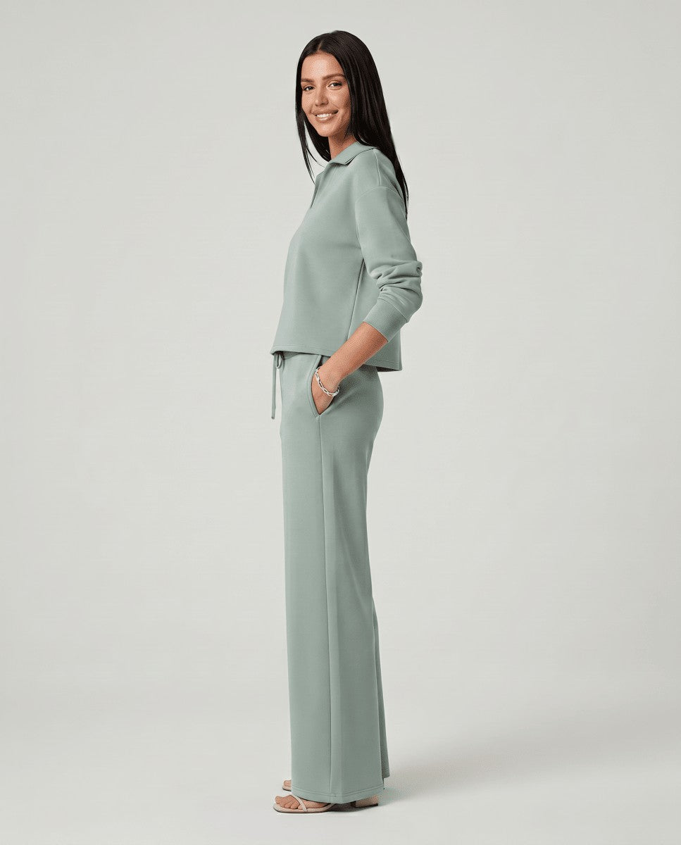Emmeline — Relaxed Wide Leg Lounge Set for Women
