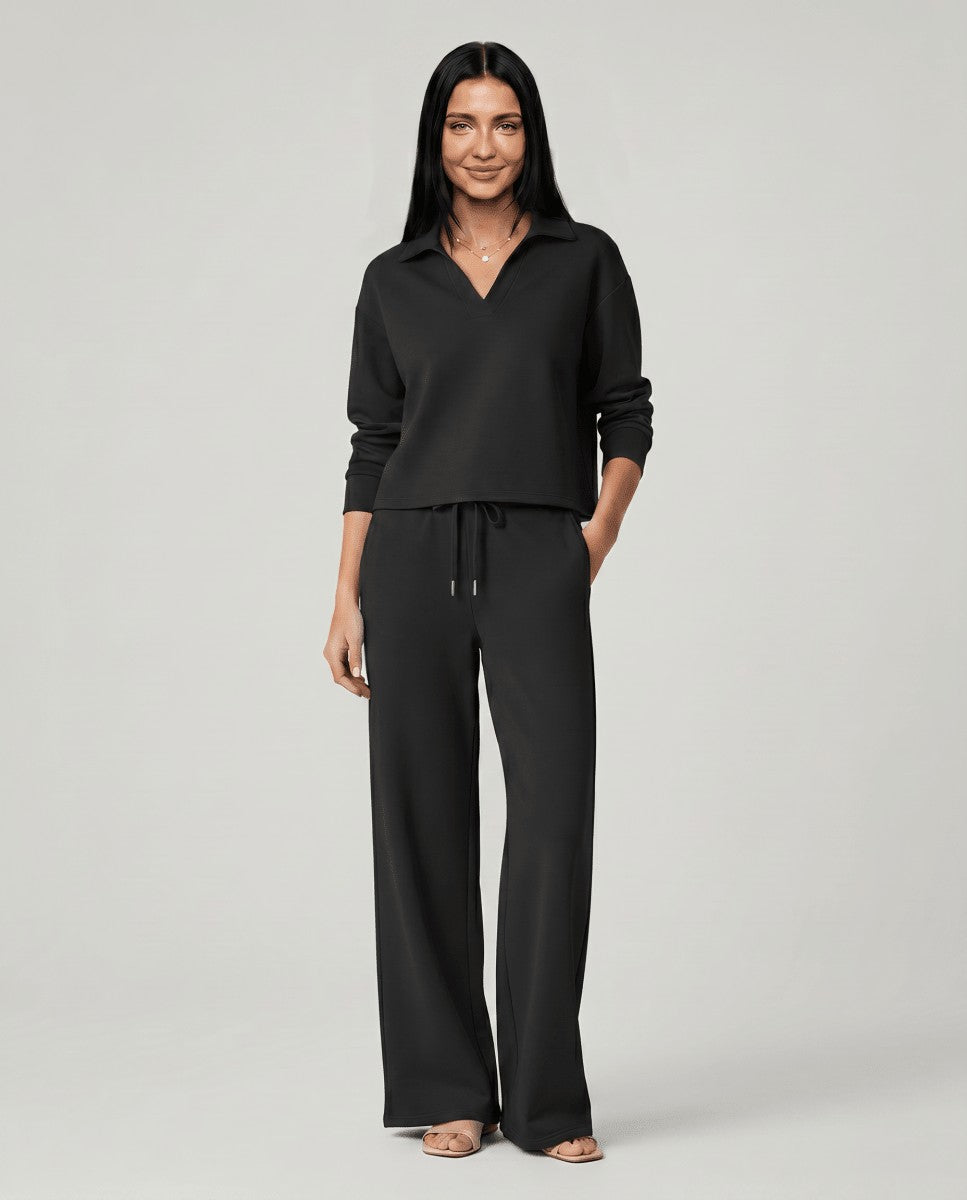Emmeline — Relaxed Wide Leg Lounge Set for Women