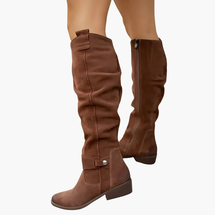 Rylee block heel knee high boots — image 1