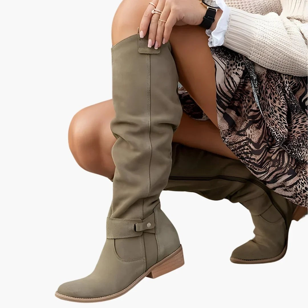 Rylee block heel knee high boots — image 6