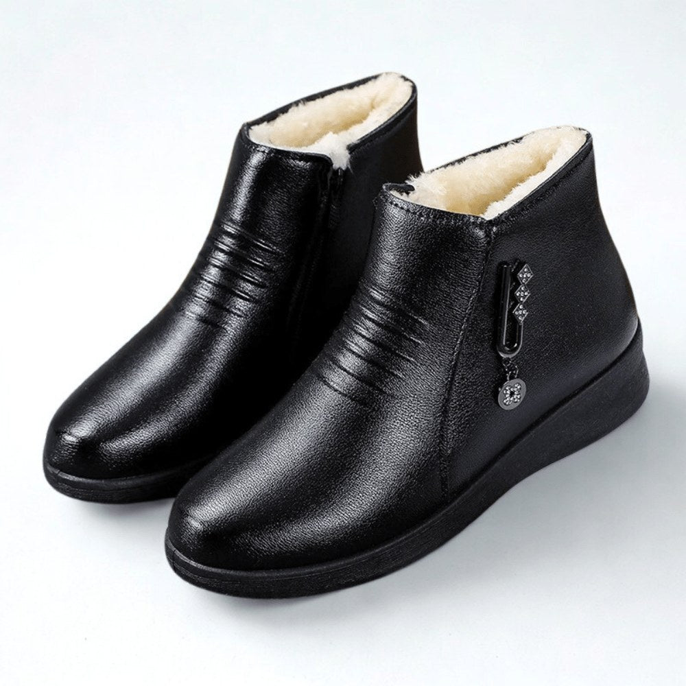 Samantha fur lined winter ankle boots — image 1