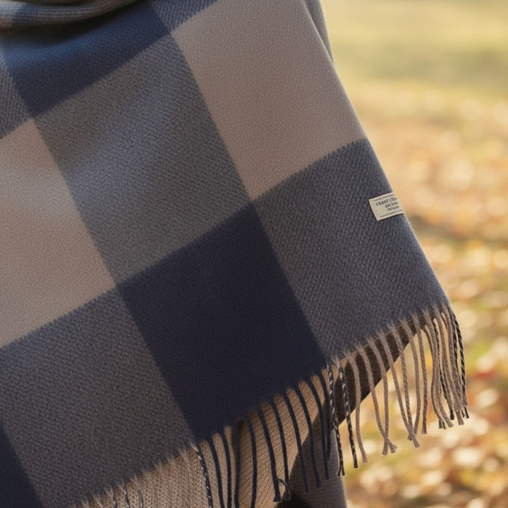 Quitterie — Soft Diamond Pattern Winter Scarf for Women