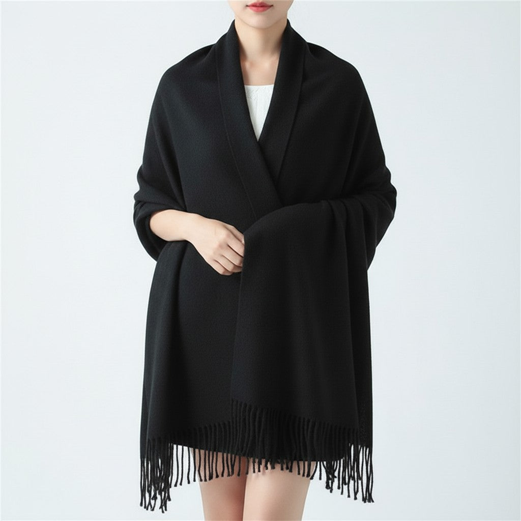 Quitterie — Soft Diamond Pattern Winter Scarf for Women