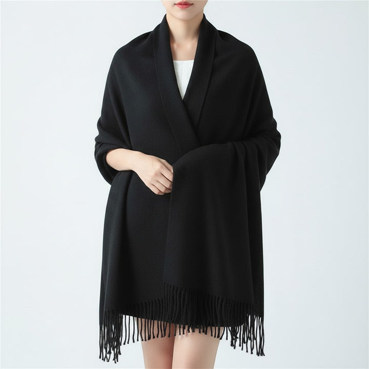 Quitterie — Soft Diamond Pattern Winter Scarf for Women