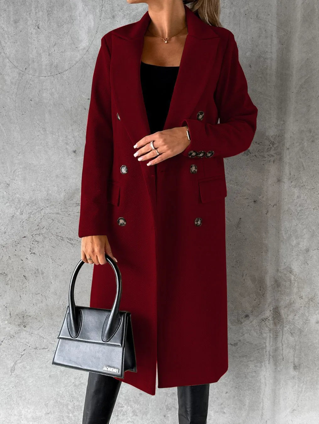 Stella double breasted long coat — image 1