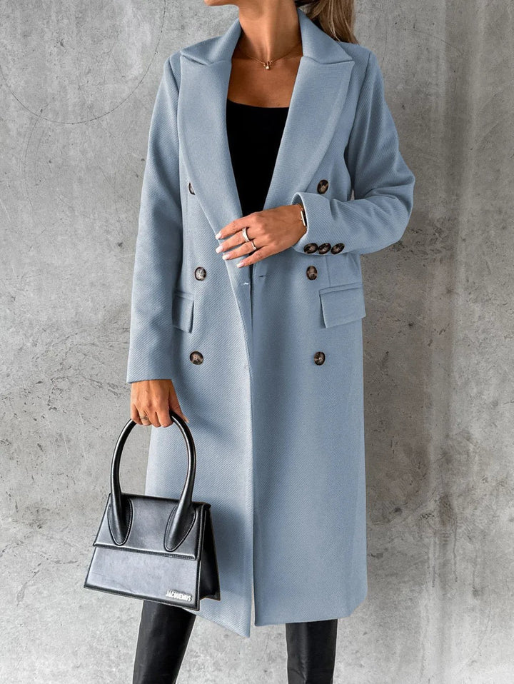 Stella double breasted long coat — image 2