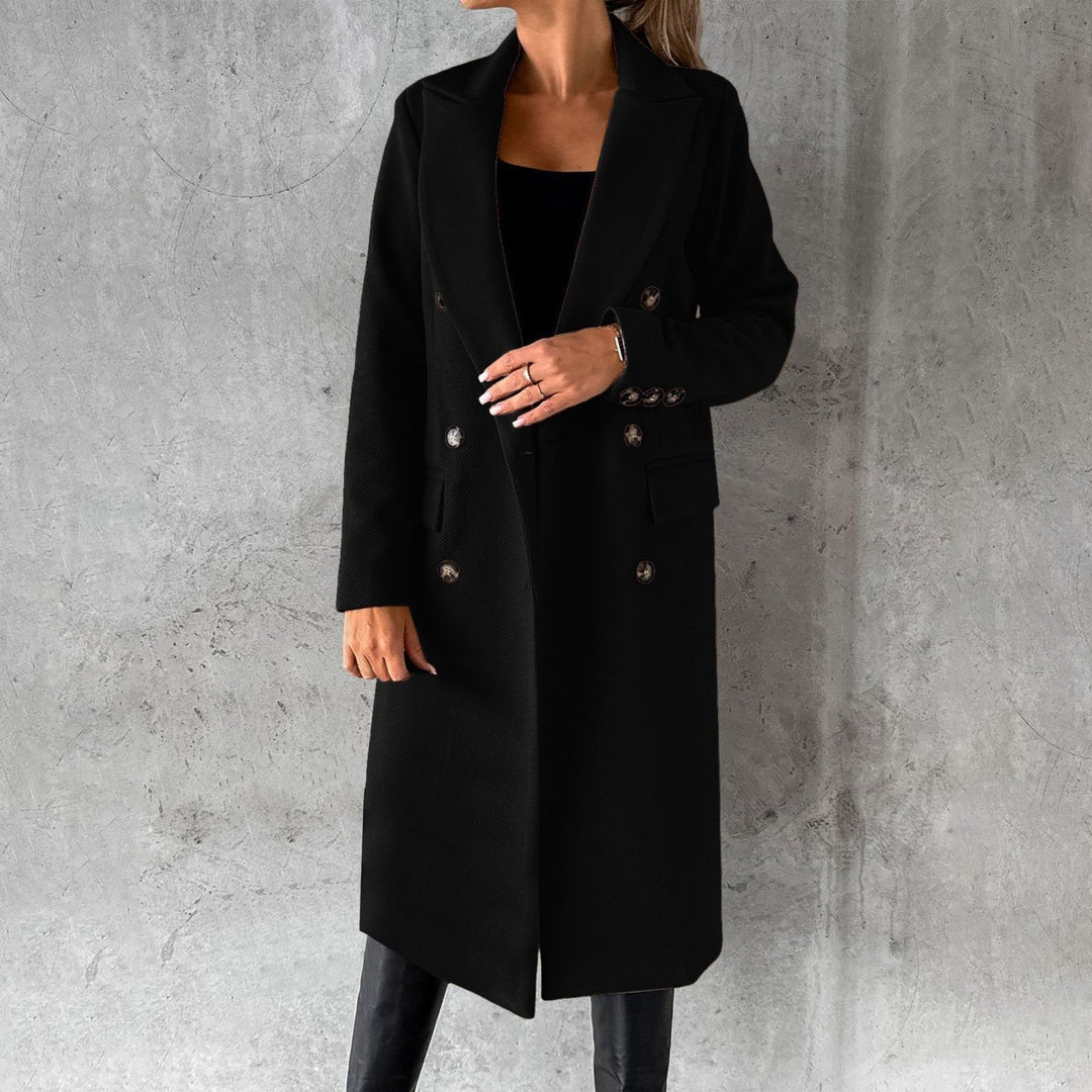 Stella double breasted long coat — image 5