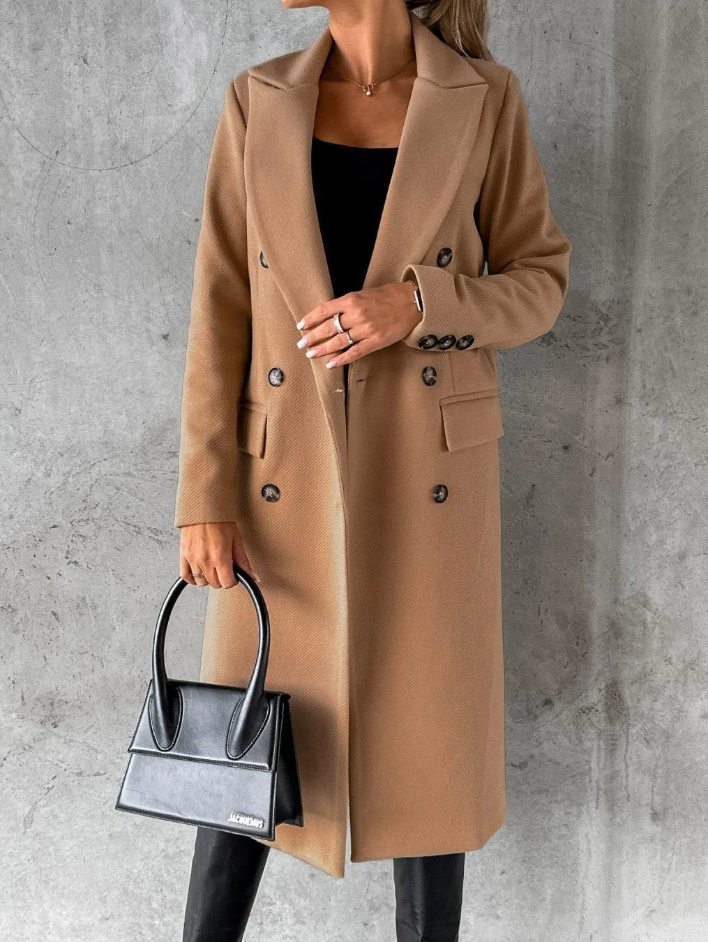 Stella double breasted long coat — image 6
