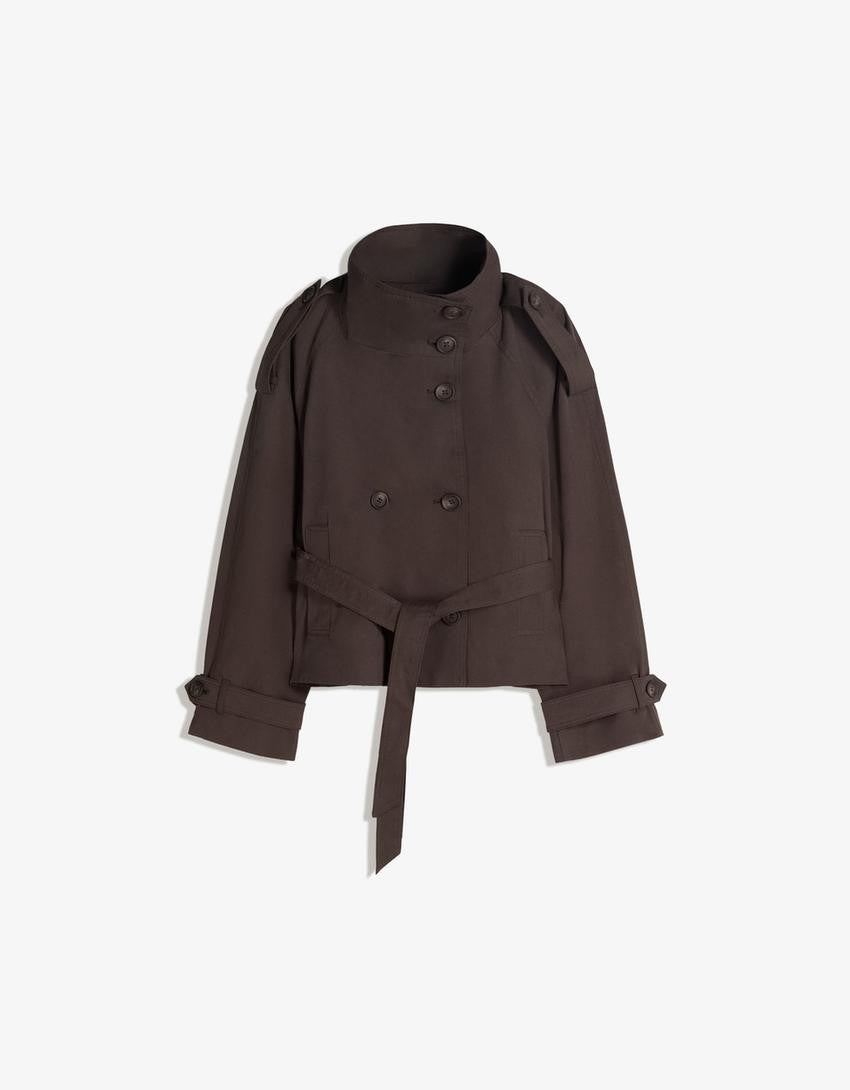 Suzanne — Chic Belted Cropped Trench Coat for Women (5), StyleTruly