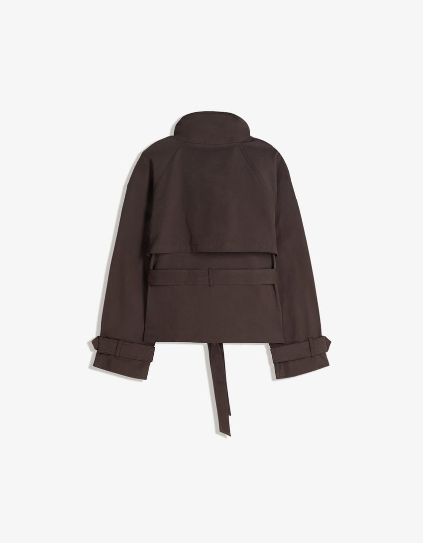 Suzanne — Chic Belted Cropped Trench Coat for Women (6), StyleTruly