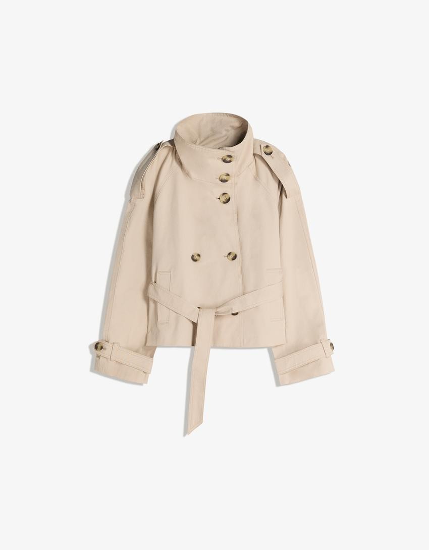 Suzanne — Chic Belted Cropped Trench Coat for Women (7), StyleTruly