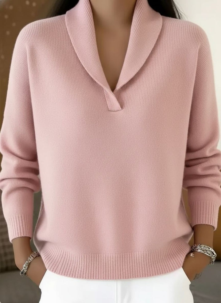 V Neck Knit Sweater for Women