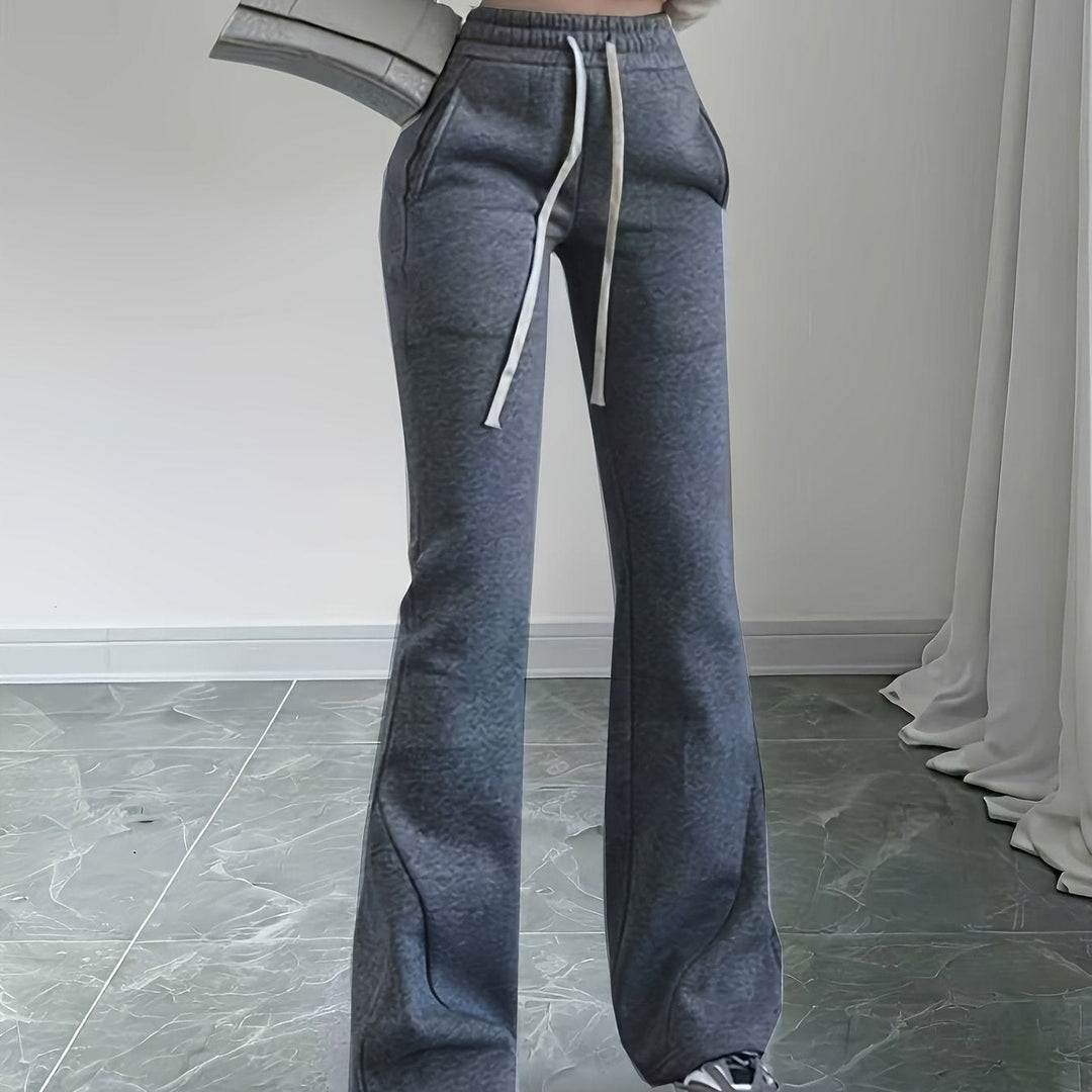 Talia cozy high waisted flare sweatpants — image 5