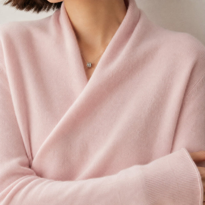 Tatum cashmere blend v neck sweater — image 6